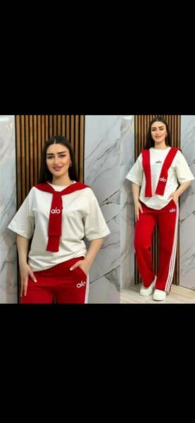 Tenue Décontractée Femme Rouge