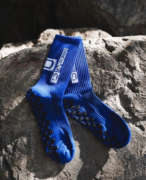 Chaussettes antidérapantes bleues