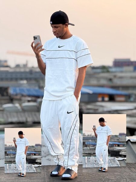 Ensemble survêtement Nike blanc homme