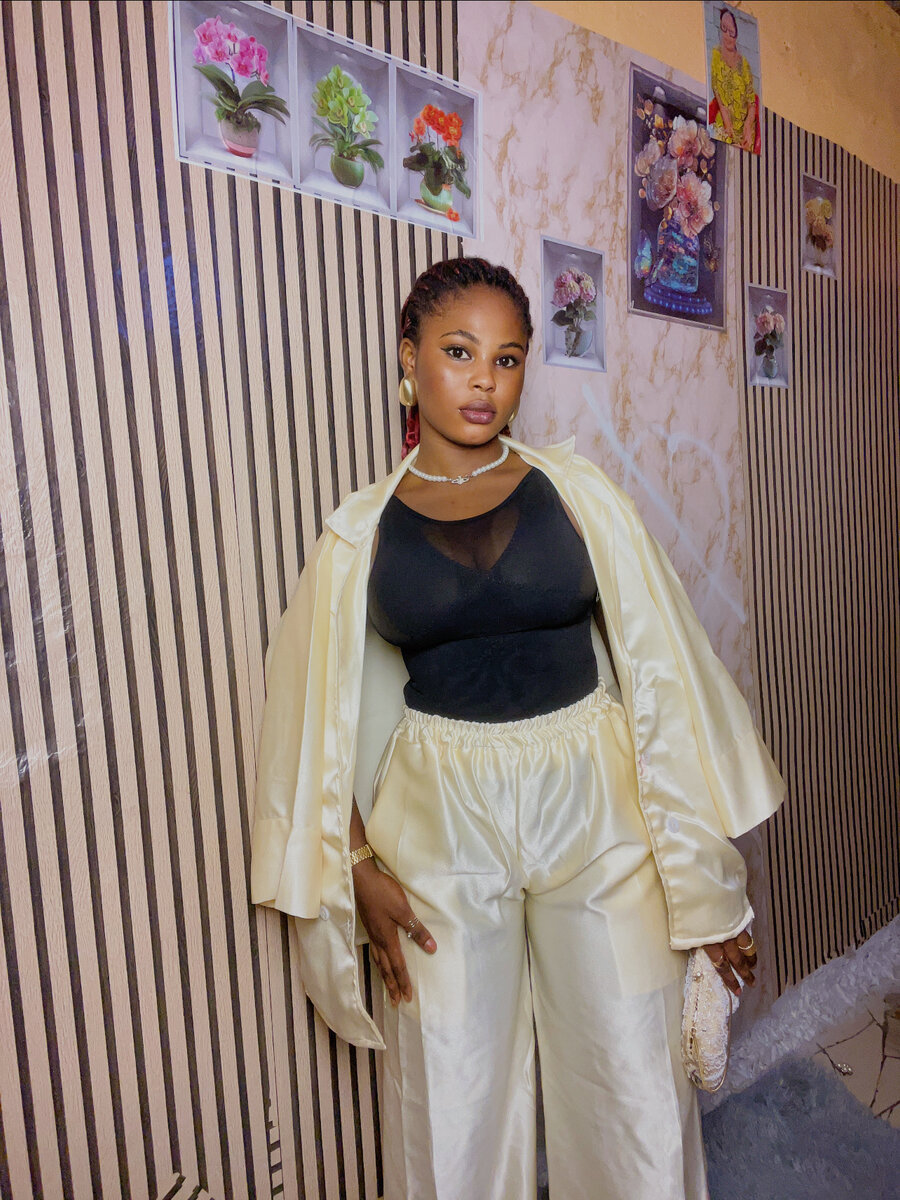 Ensemble élégant satin femme