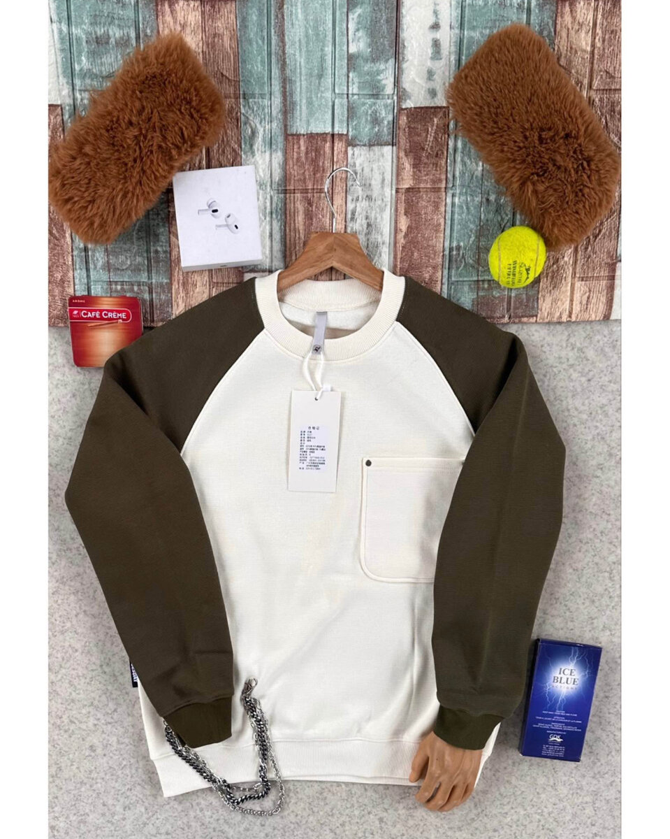 Sweat-shirt homme col rond