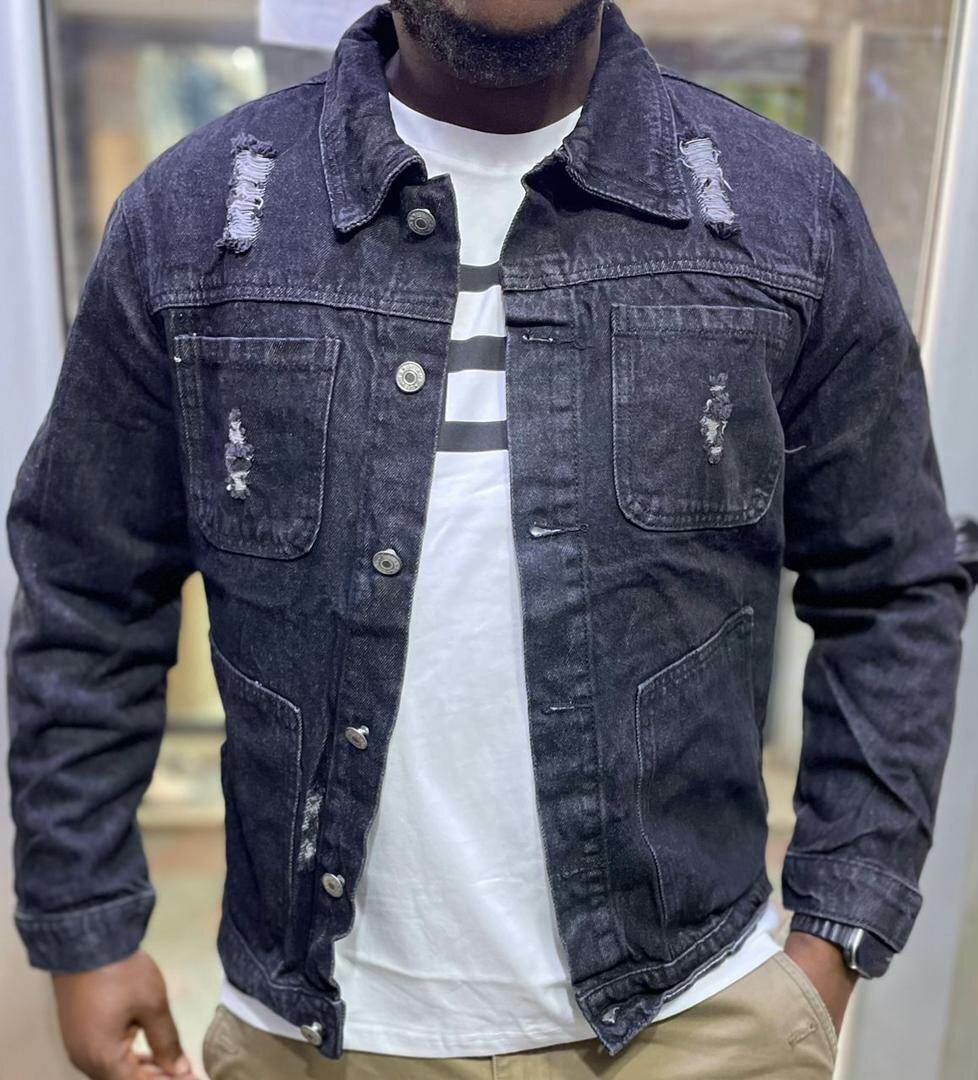 Veste en jean décontractée homme