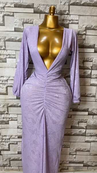 Robe longue chic en dentelle