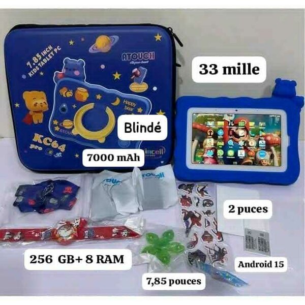 Tablette tactile Android 7,85 pouces pour enfants