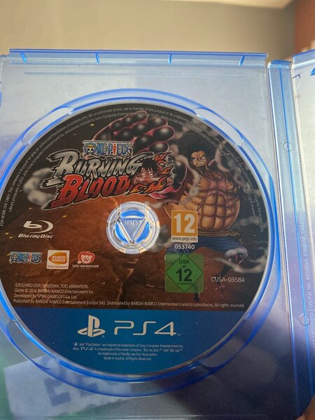 One piece burning blood