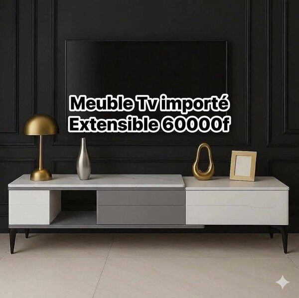 Meuble TV extensible moderne