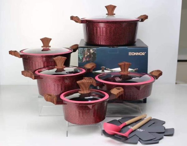 DONNOR 11pcs Nonstick cookware set