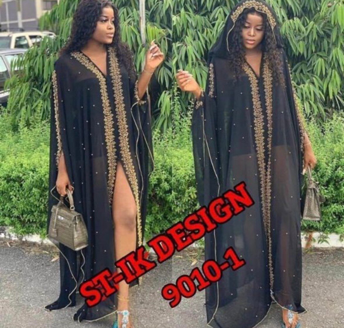 Robe Abaya Noire Élégante