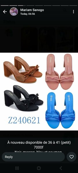 Sandales à talons ouvert