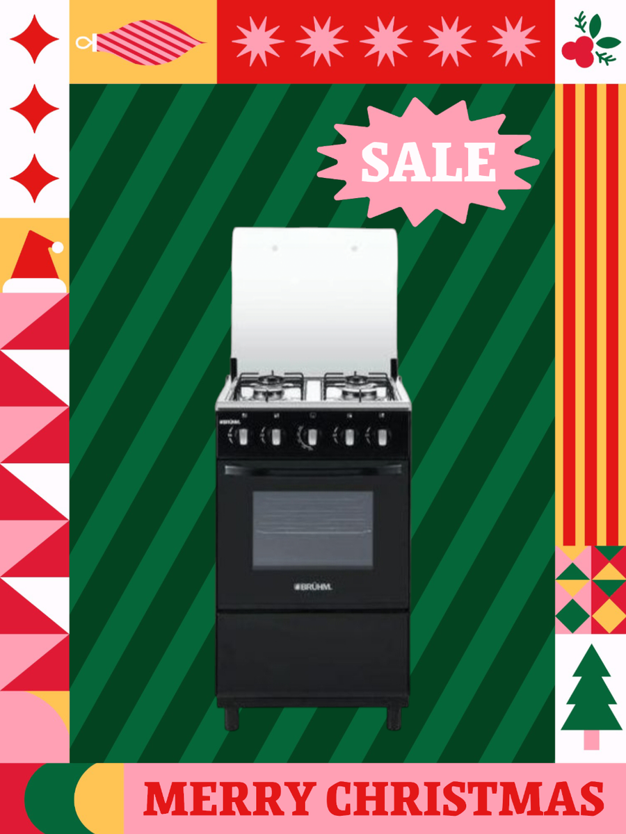 Bruhm top notch 4 burner standing oven