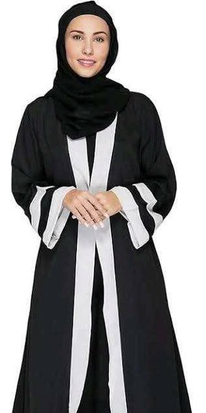 Abaya noire moderne pour femme