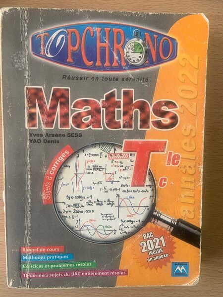 Annales Maths Terminale 2022