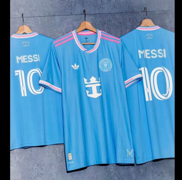 Maillot de Football Bleu Messi