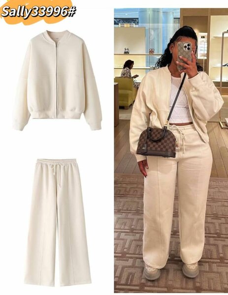 Ensemble de survêtement blanc chic