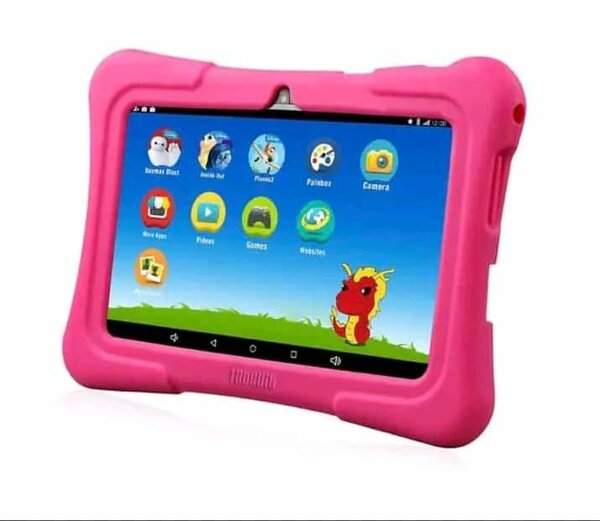 Protection tablette silicone rose