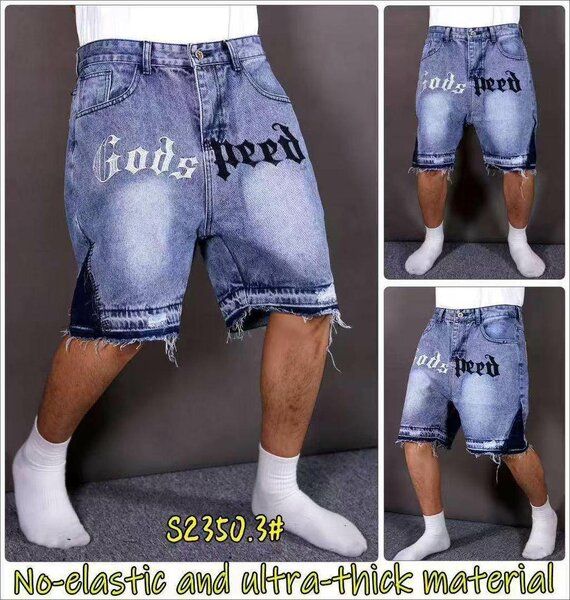 Shorts en jeans homme détruits