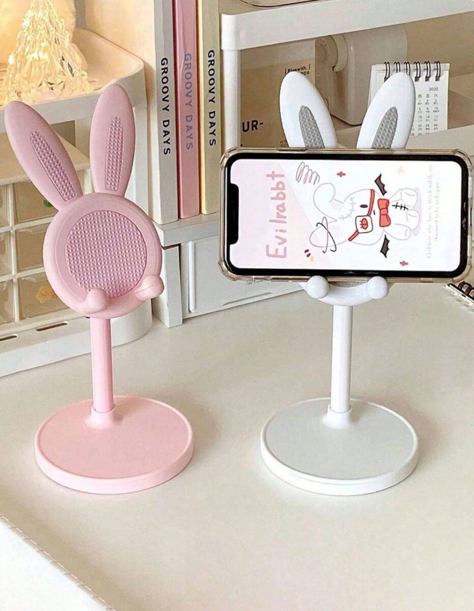Support telephone lapin ventilateur