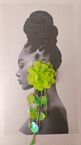 Boucles d'oreilles florales tendance