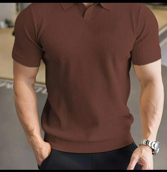 Polo en maille pour hommes