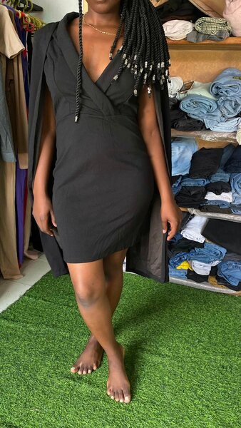 Elegant and comfortable women's dress black