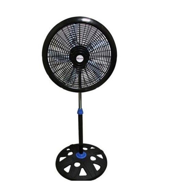 18B - 18" Standing Fan - Black/Blue Brand: Delron |