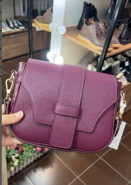 сумка бордовая