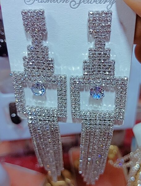 Boucles d'oreilles strass