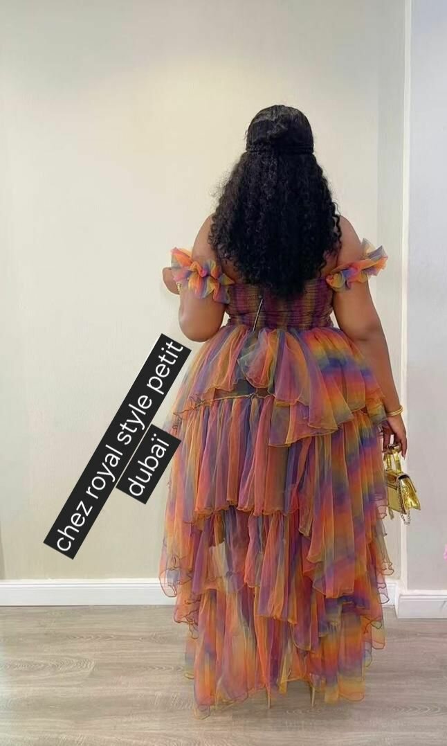 Robe multicolore pour femme