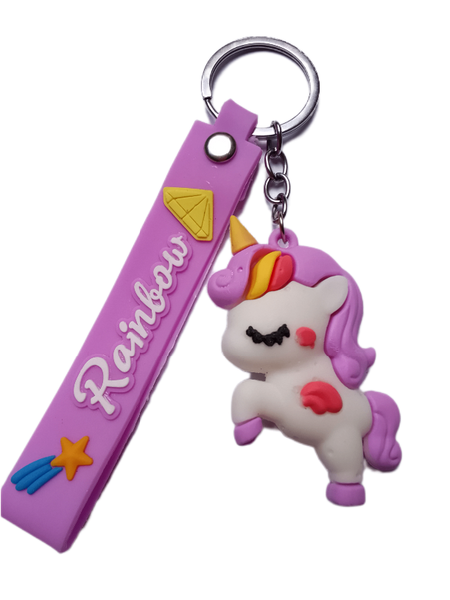 Porte-clés Licorne Arc-en-ciel
