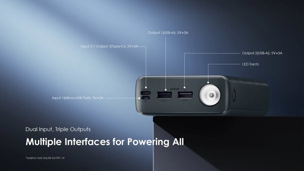 ORAIMO POWER BOX 300 LITE, 30000 MAH 15W POWER BANK
