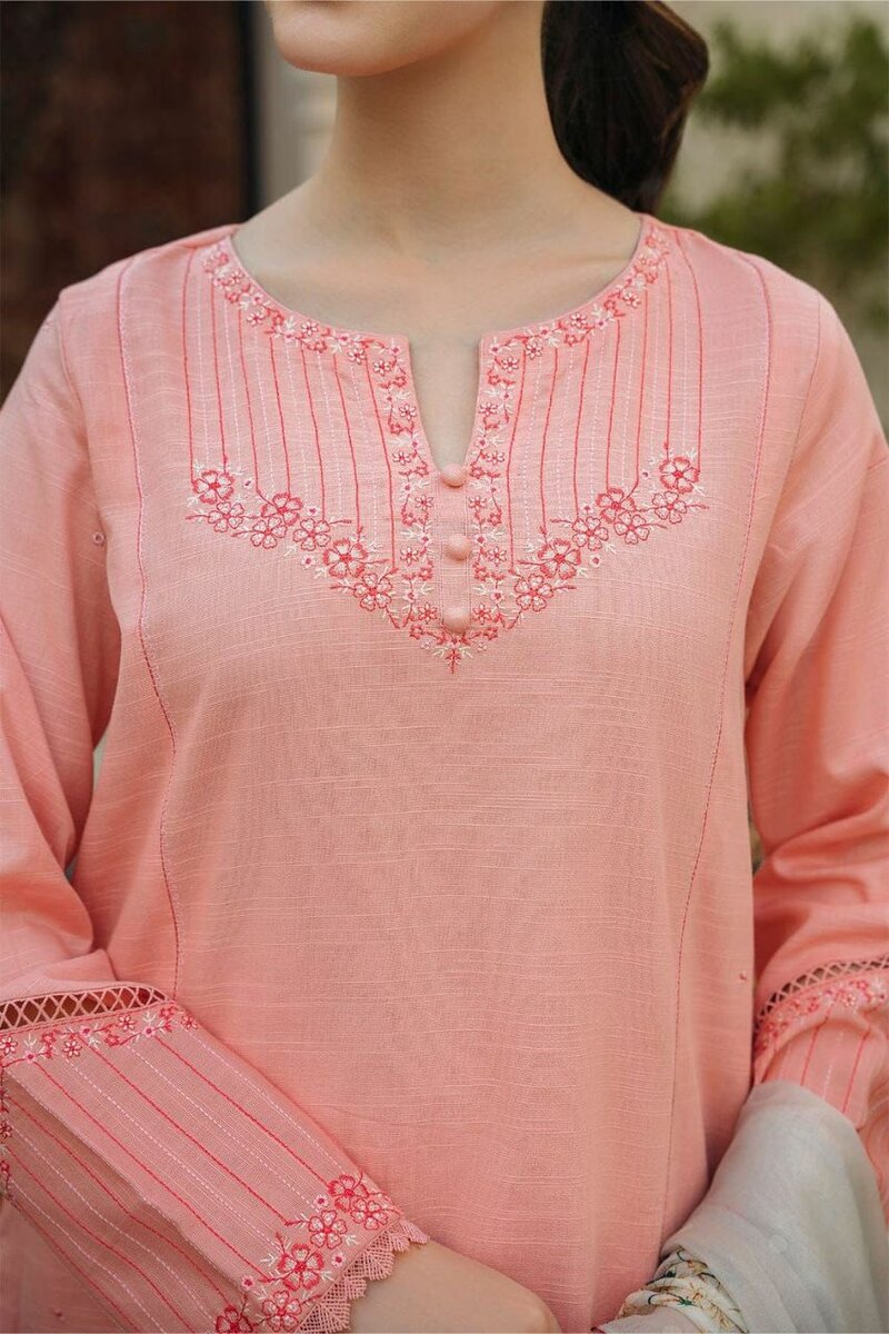 3 pcs women's summer collection Lawn suit