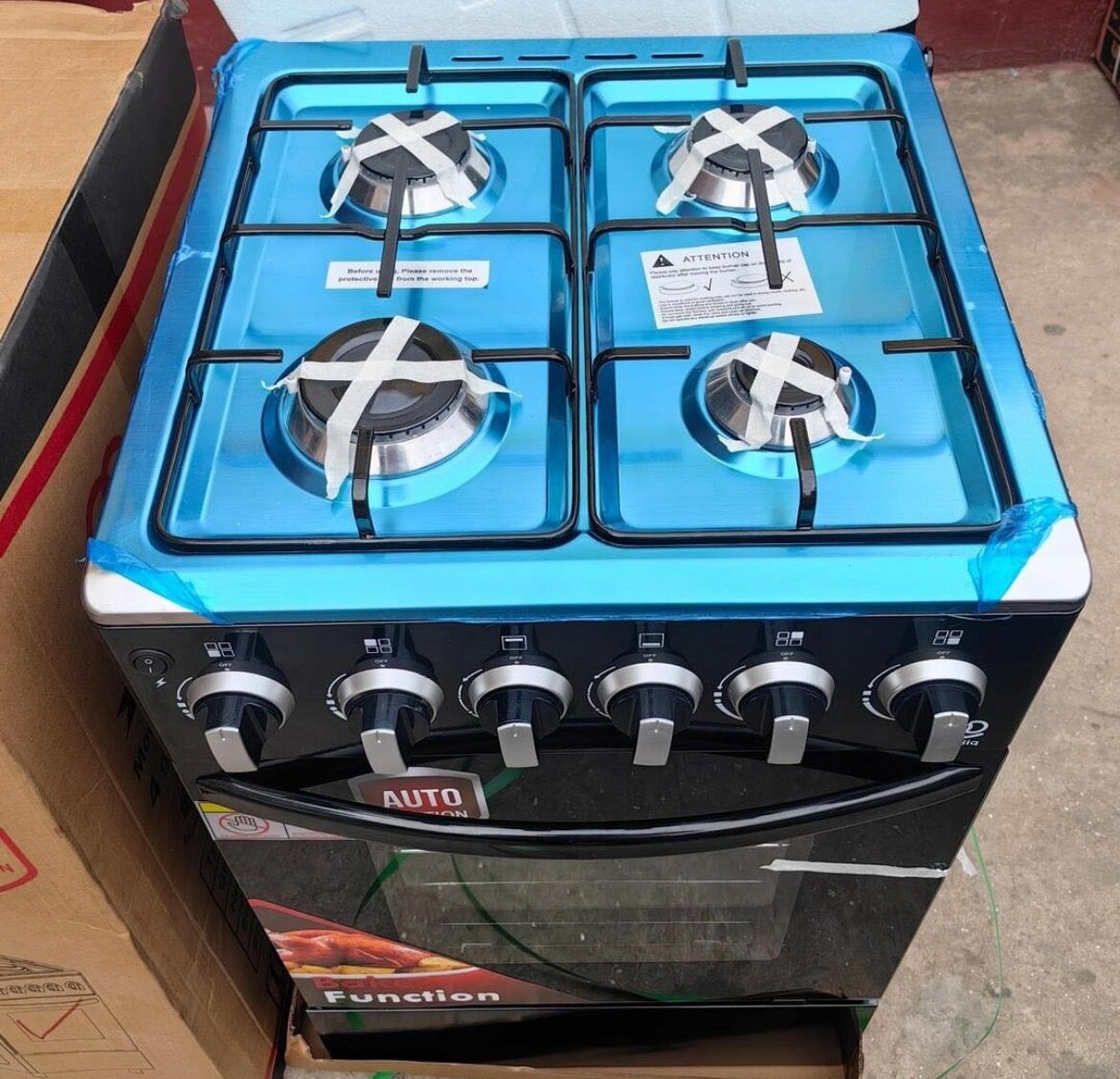 Gas and electric stove