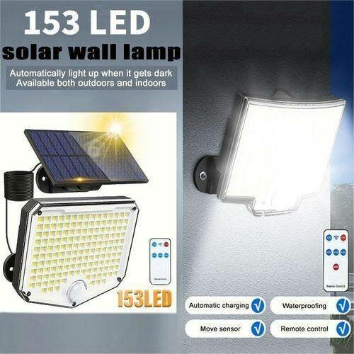 Lampe Murale Solaire 153 LED
