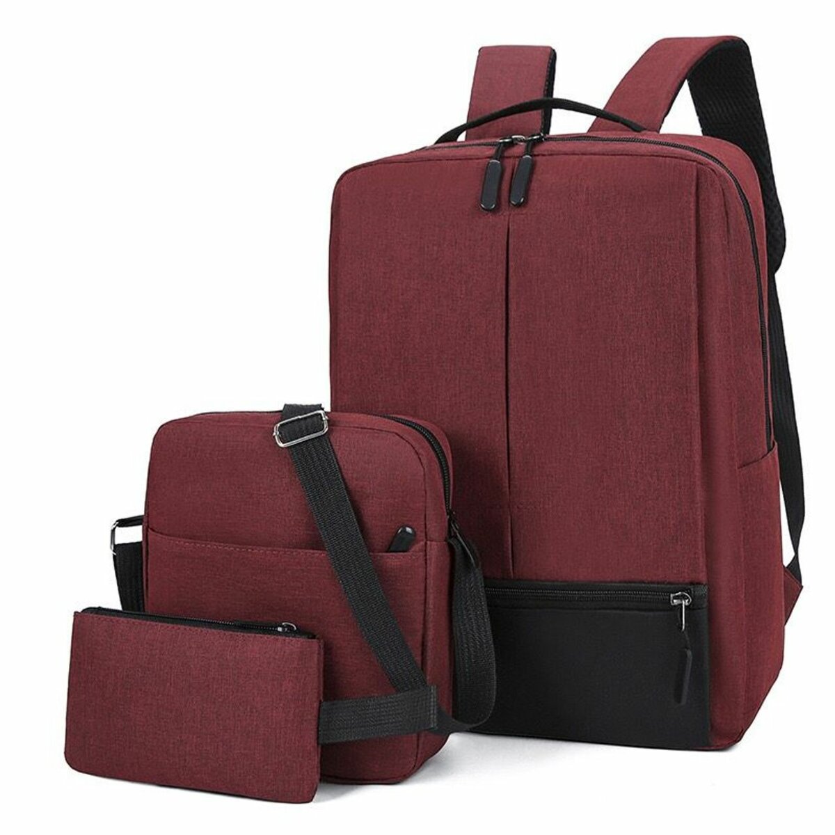 Multi-Functional 3-in-1 USB Laptop Backpack