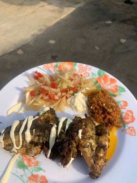 Assiette de Poulet braisé