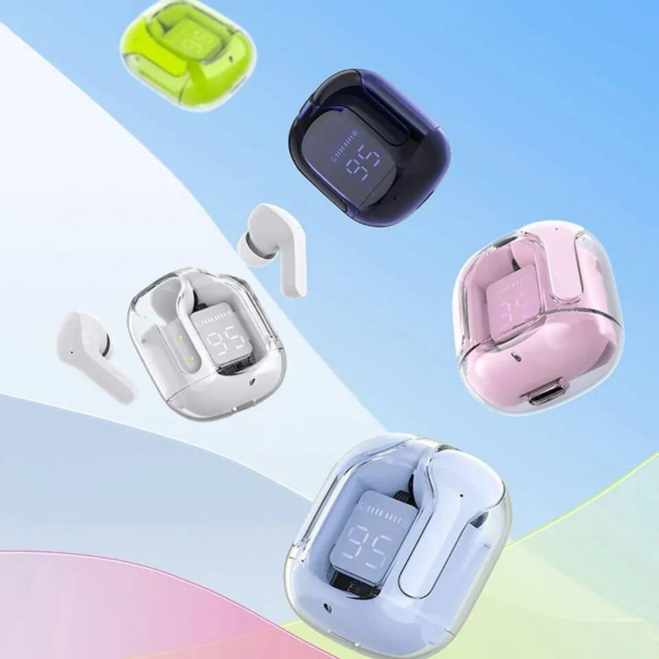 Air31 Earbuds Wireless Crystal Transparent Bluetooth 5.3 Air
