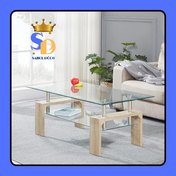 Table basse en verre moderne