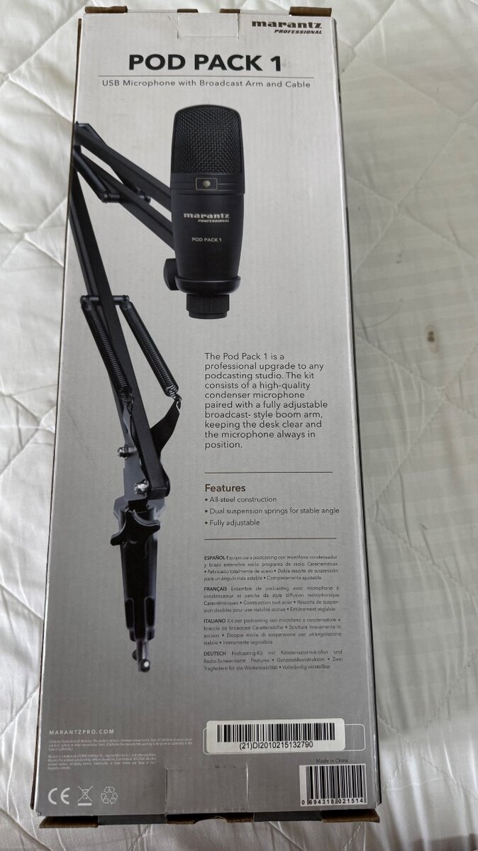 Микрофон профессиональный, настольный.