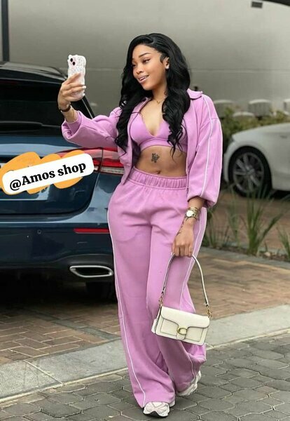 Ensemble décontracté rose