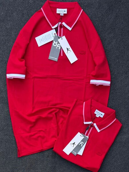 Polo rouge homme élégant