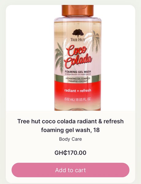 TREE HUT COCO COLADA FOAMING GEL WASH