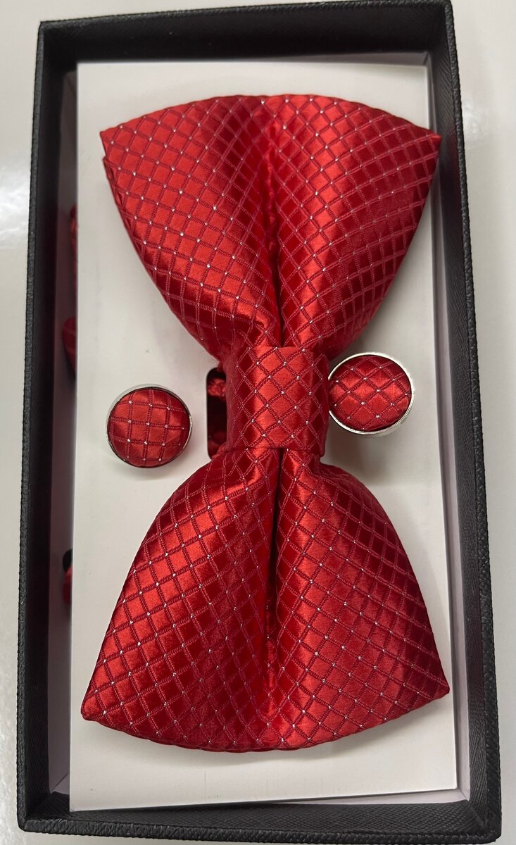 Ensemble Noeud Papillon et Boutons de Manchette