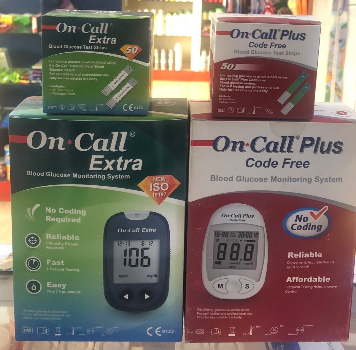 GLUCOSE (SUGAR) MONITORING DEVICE + 50 STRIPS