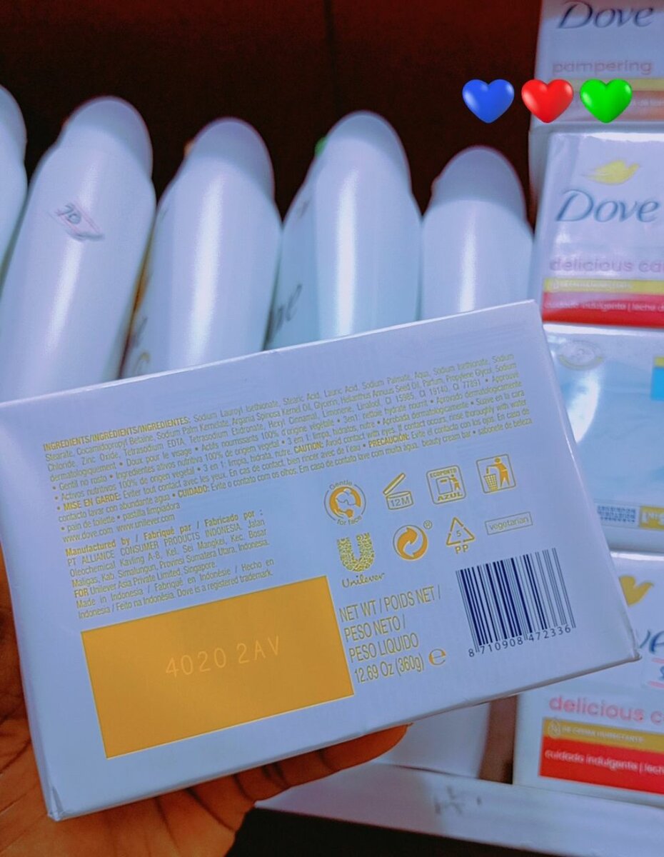 Dove nourishing bar soap