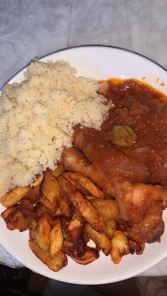 Patte de poulet alloco