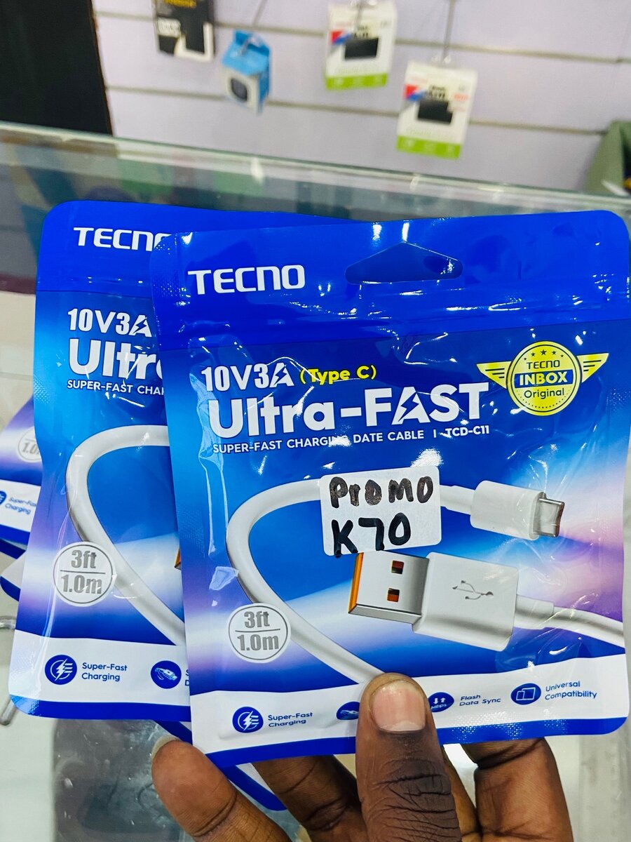 Genuine Tecno Cables Type C & Micro USB