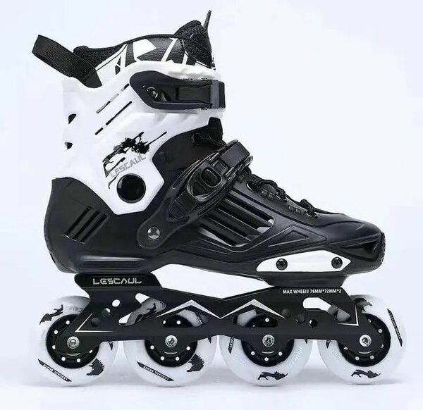 Patins à roulettes Lescaul blanc et noir