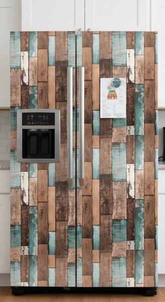 Papier peint effet bois adesif