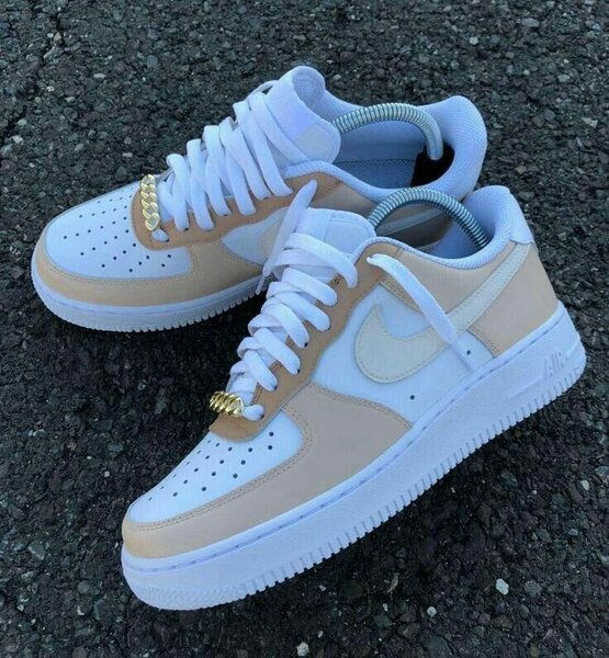 Nike Air Force 1 Low Blanche et Marron