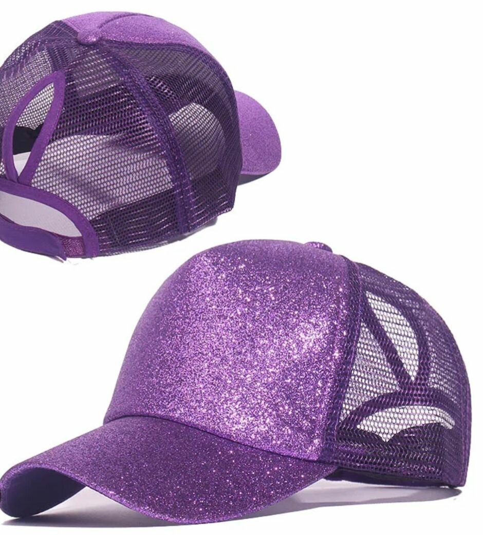 Casquette à paillettes brillante